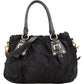 Prada Black Nylon Logo Handbag
