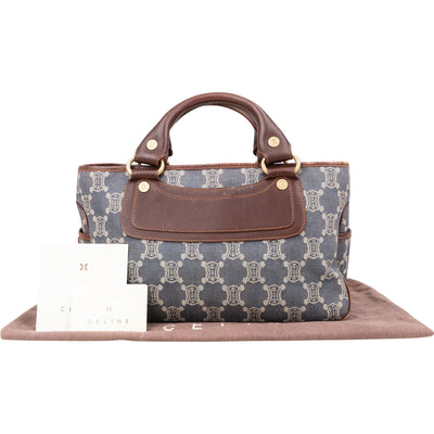 Celine Macadam Denim Boogie Handbag