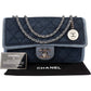 Chanel Quilted Denim Medium Single Flap Crossbody Bag
