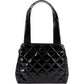Chanel Quilted Patent Leather CC Small Tote Handbag