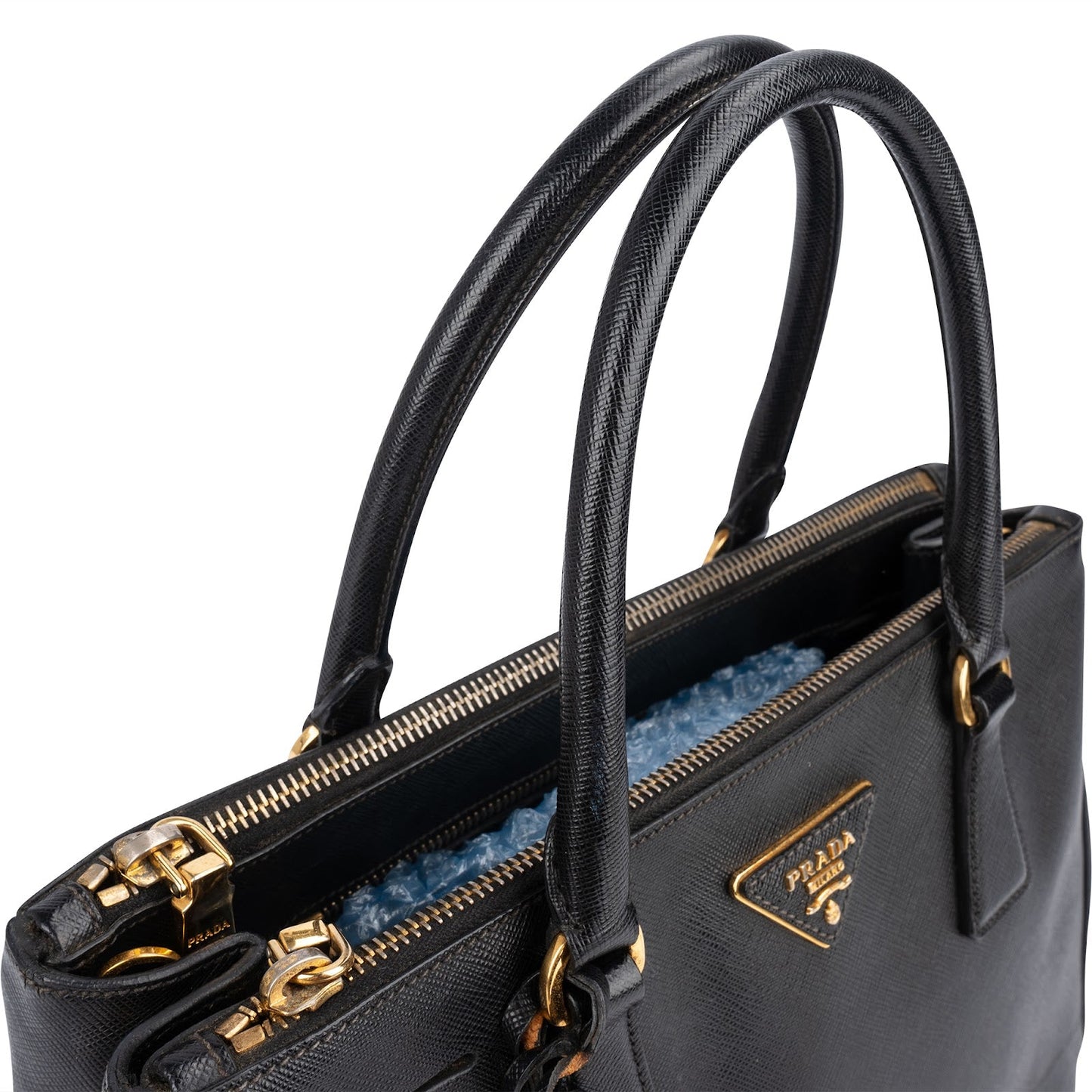 Prada Black Saffiano Lux Galleria Handbag