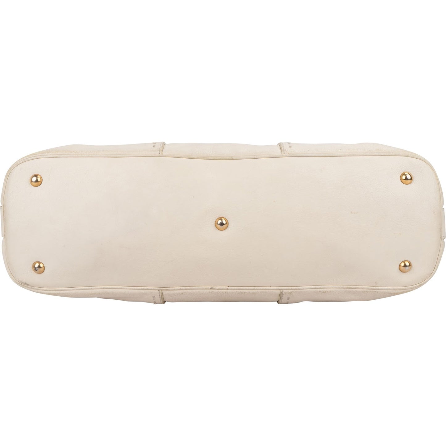 Yves Saint Laurent White Leather Medium Muse Handbag