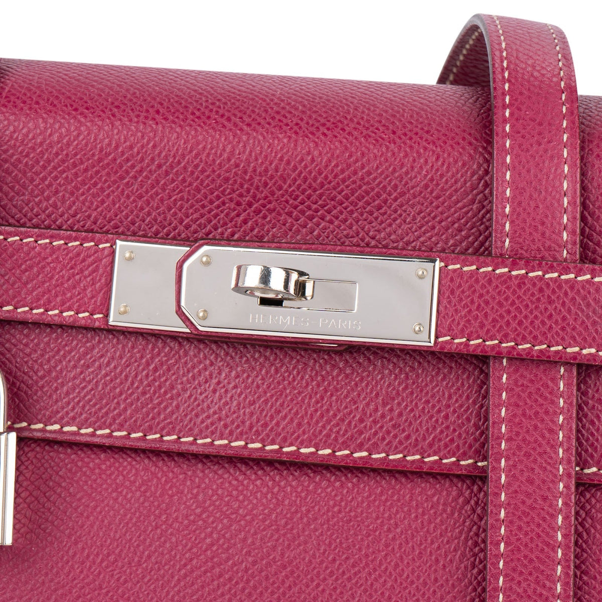 Hermès Pink Epsom Leather Kelly Sellier 28 Handbag