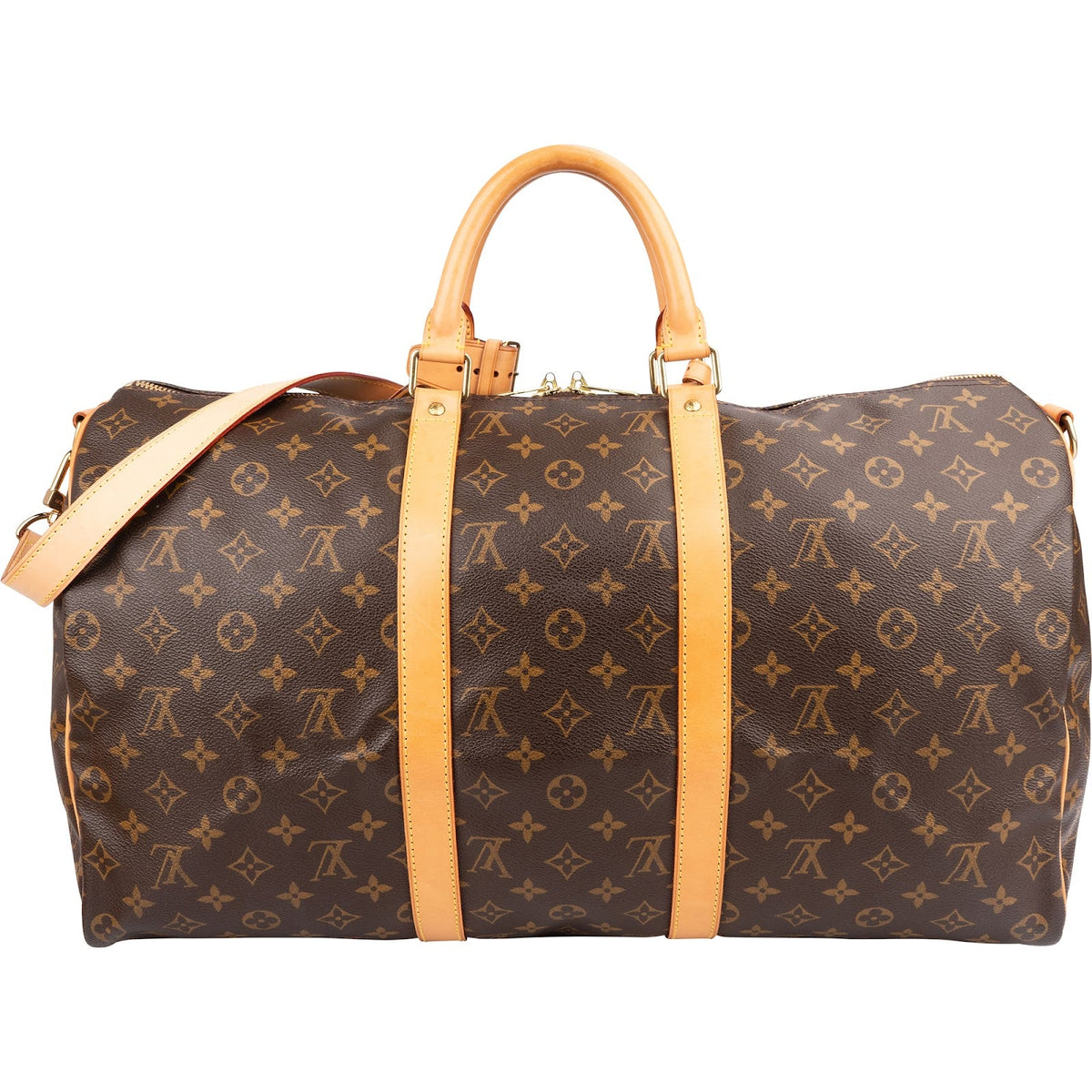 Louis Vuitton Monogram Canvas Keepall 50 Bandoulière Travel Bag