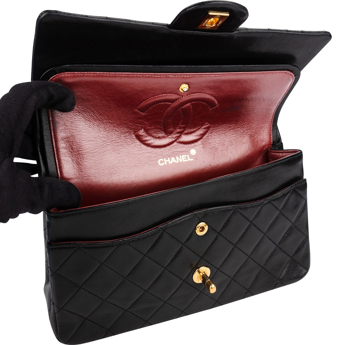 Chanel Medium Double Flap Schultertasche, Bild 13 von 15