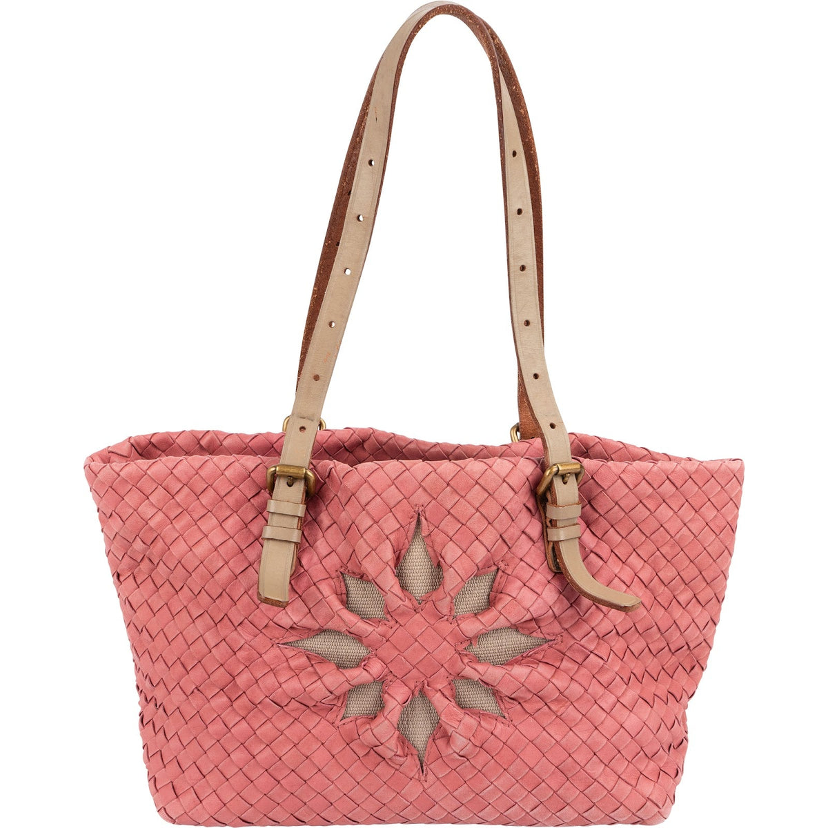 Bottega Veneta Intrecciato Leather Marquise Flower Tote Shoulder Bag