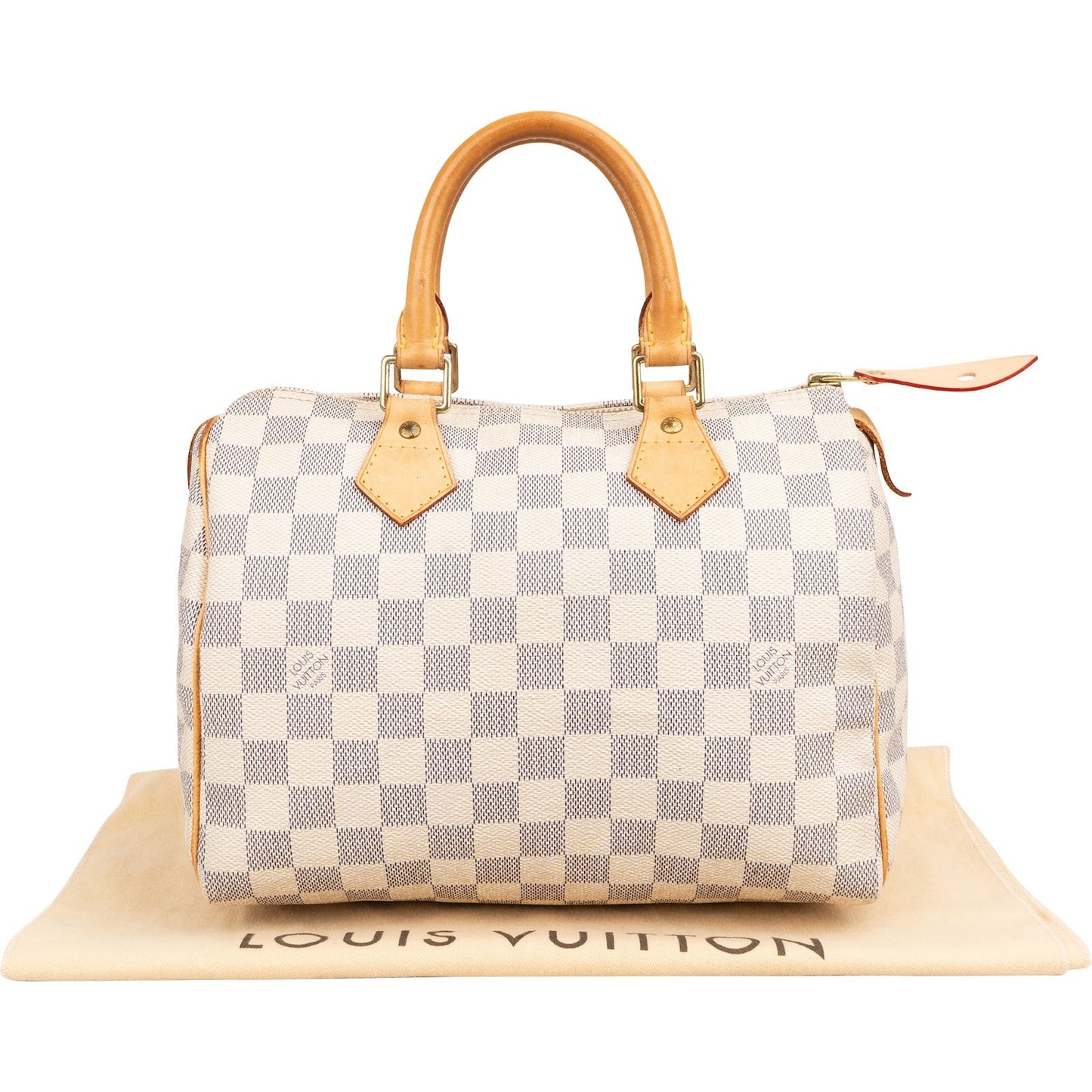 Louis Vuitton Monogram Damier Azur Speedy 25 Handbag