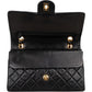 Chanel Quilted Lambskin Medium 24K Gold Double Flap Shoulder Bag