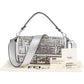Fendi FF Sequin Embroidered Monogram Baguette Shoulder Handbag