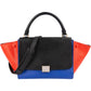 Céline Tricolor Leather Trapeze Handbag
