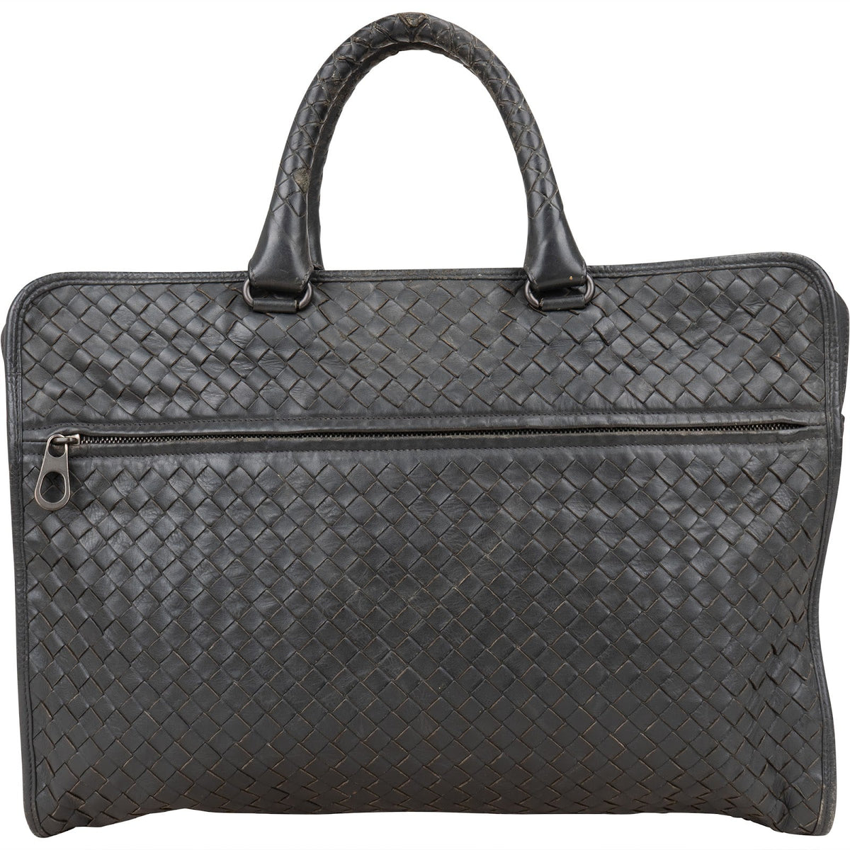 Bottega Veneta Intrecciato Leather Business Handbag