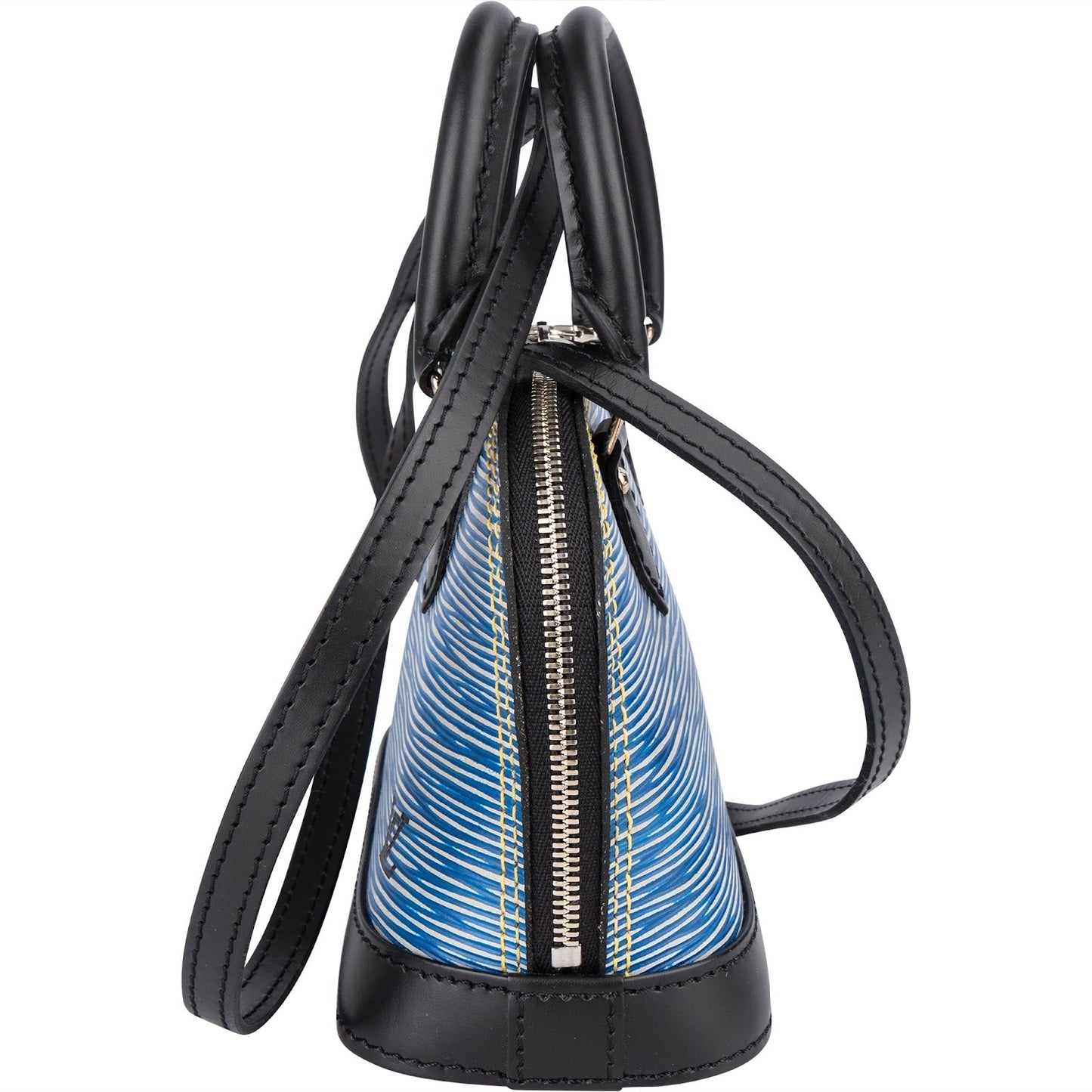 Louis Vuitton Blue Epi Leather Alma Nano Crossbody Bag