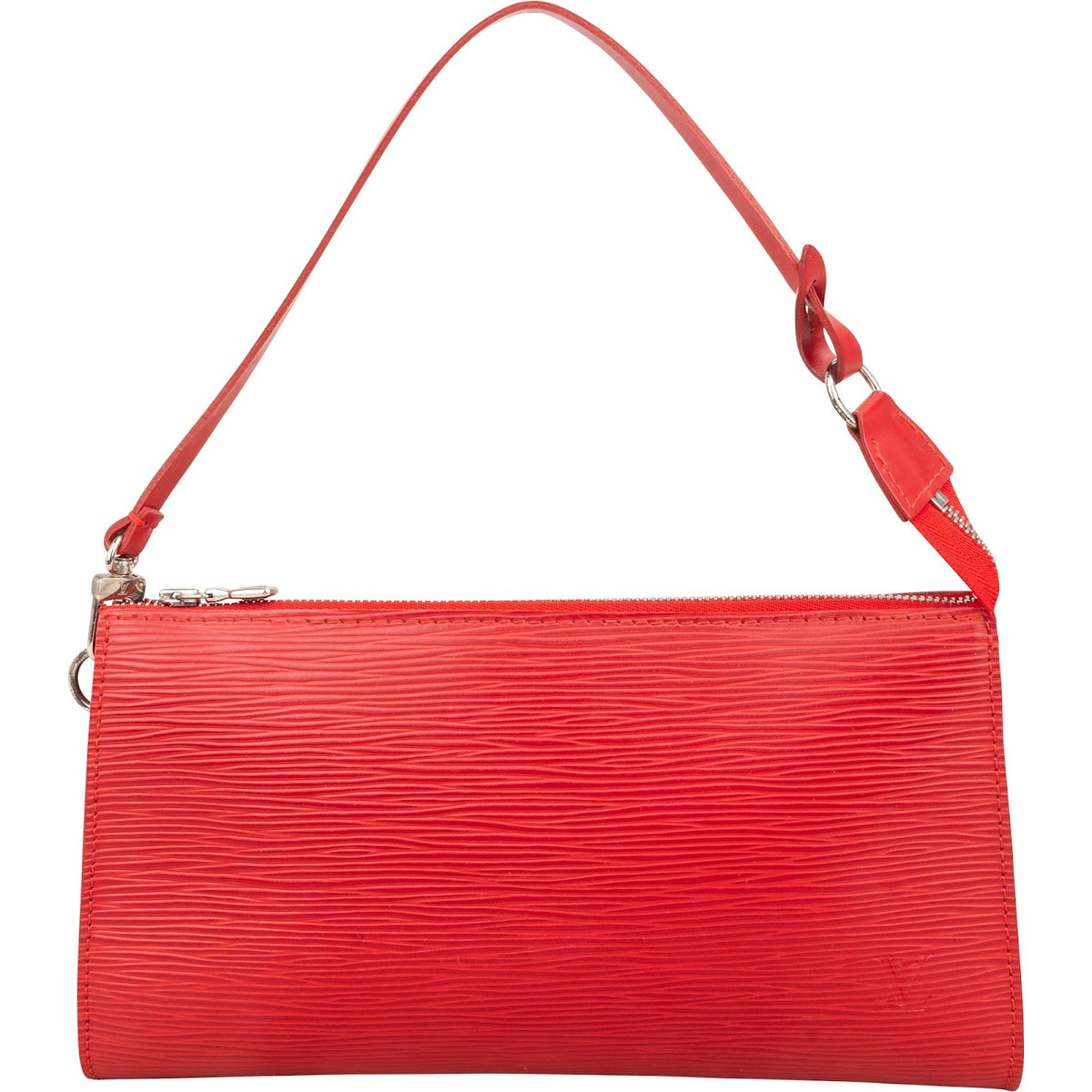 Louis Vuitton Pochette Accessoires aus rotem Epi-Leder – Vorderansicht