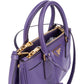 Prada Purple Saffiano Leather Galleria Handbag