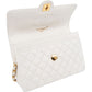 Chanel Quilted Lambskin 24K Gold Single Flap Crossbody Bag