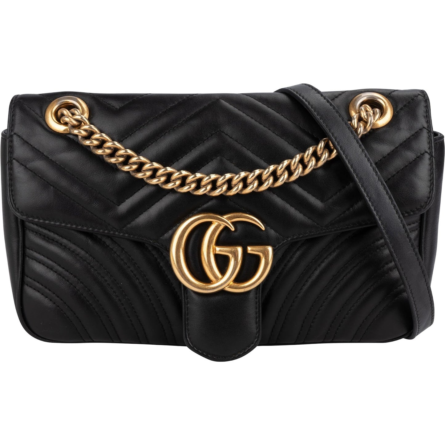 Gucci Matelassé Leather GG Marmont Shoulder Crossbody Bag