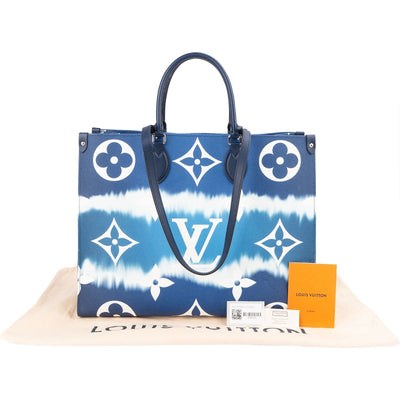 Louis Vuitton Bleu Sky Monogram Giant Escale OnTheGo GM Shoulder Bag