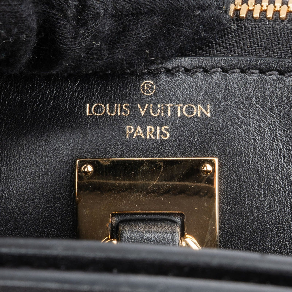Louis Vuitton Black Studded Leather City Steamer PM Handbag