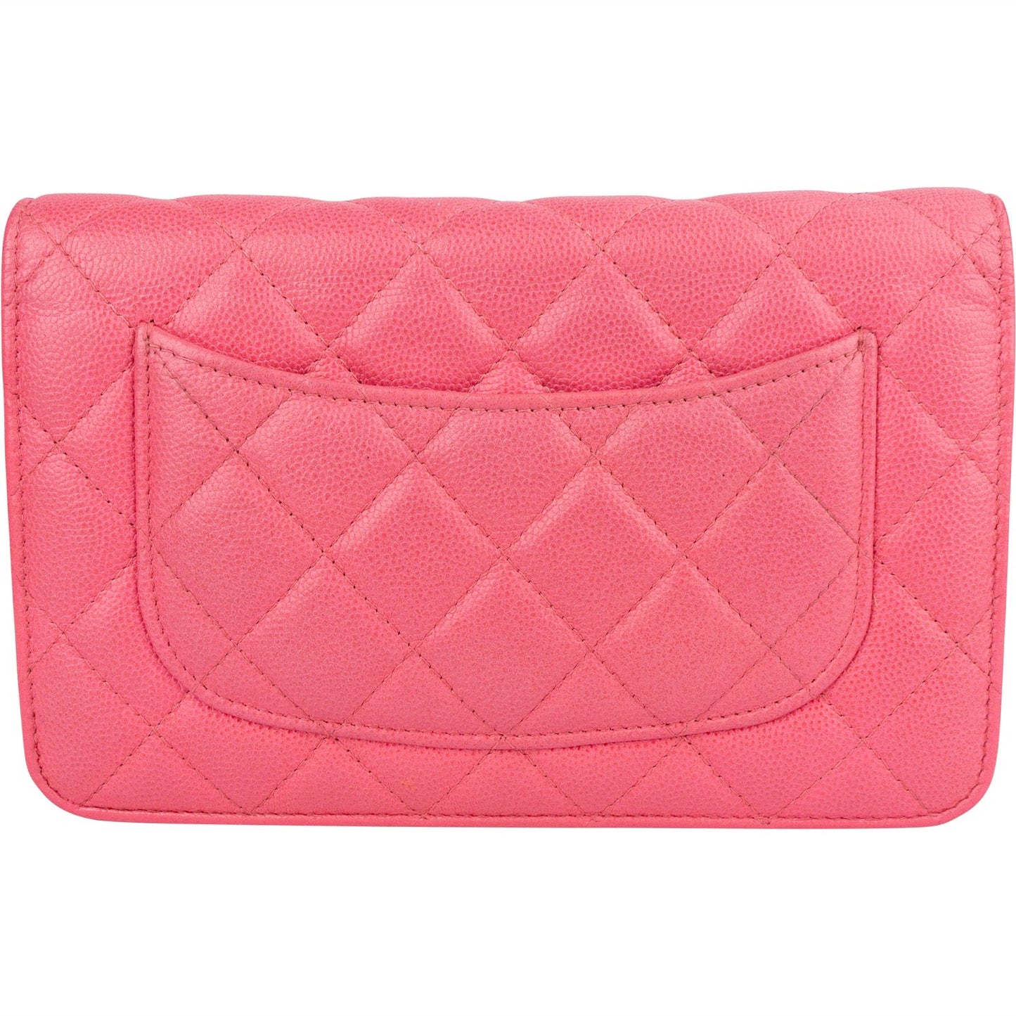 Chanel Quilted Caviar Leather Wallet On Chain Crossbody Bag