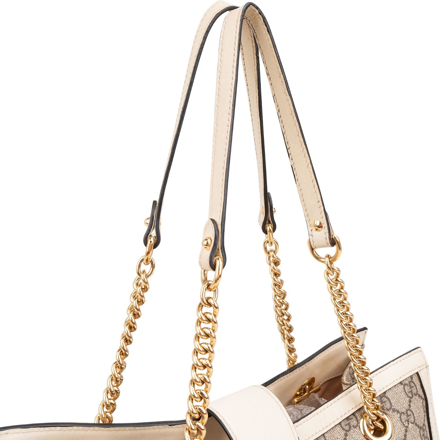 Gucci Monogram GG Supreme Medium Padlock Shoulder Bag