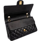 Chanel Medium Double Flap aus gestepptem Lammleder – Ansicht 12