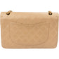 Chanel Quilted Lambskin 24K Gold Double Flap Shoulder Bag