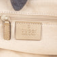 Gucci Monogram GG Canvas Metallic Leather Sukey Hobo Handbag