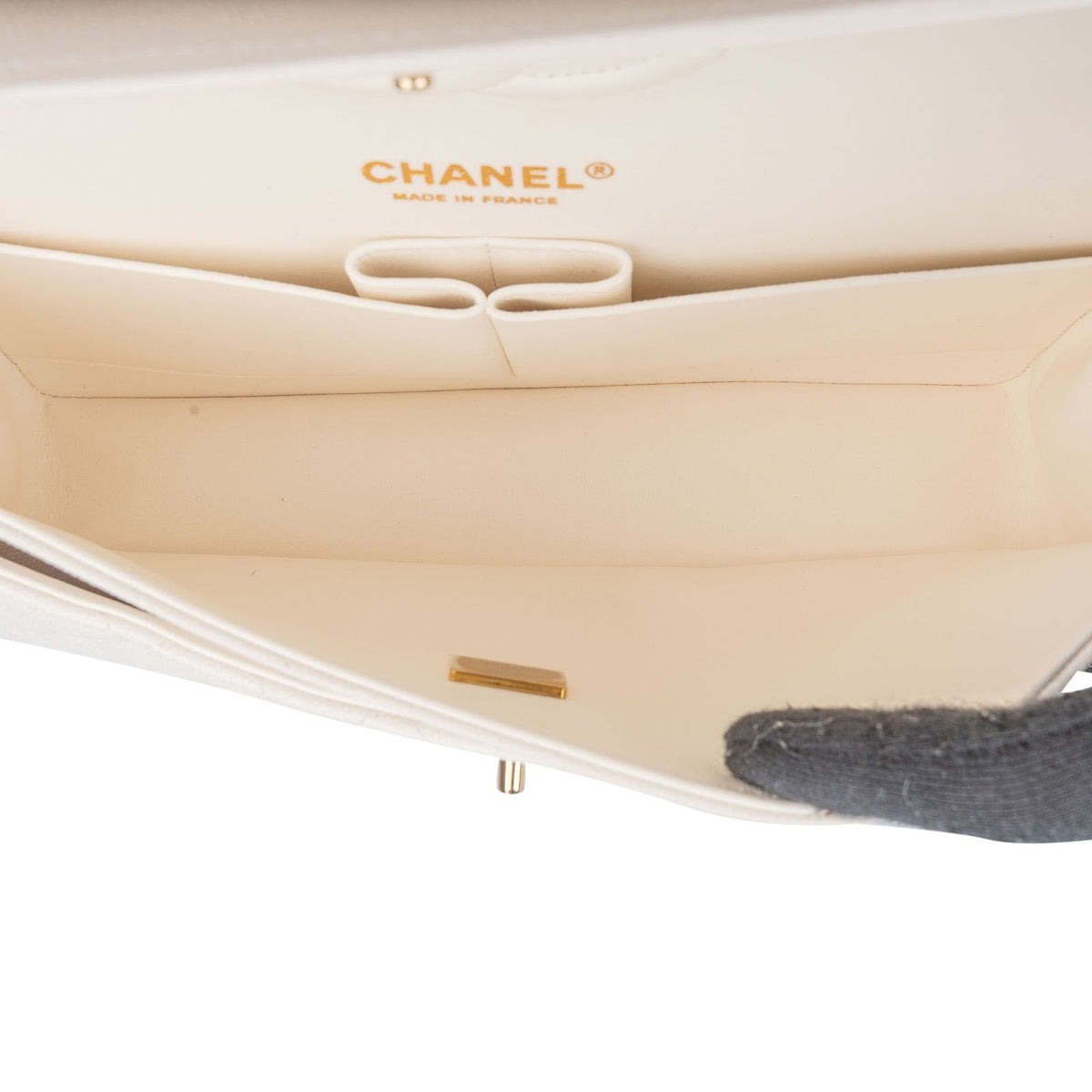 Chanel Quilted Caviar Leather Medium Double Flap Shoulder Bag
