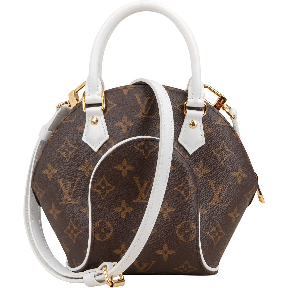 Louis Vuitton Monogram Canvas White Leather Limited Match Game On Ellipse BB Handbag