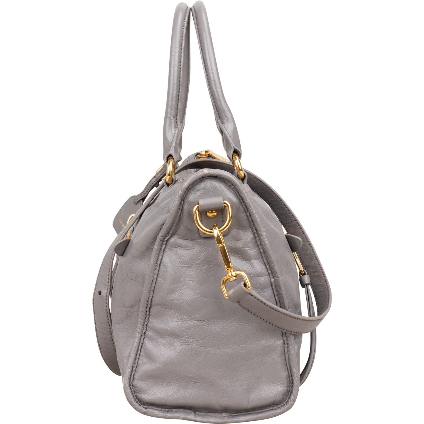 Miu Miu Lilac Vitello Shine Satchel Handbag