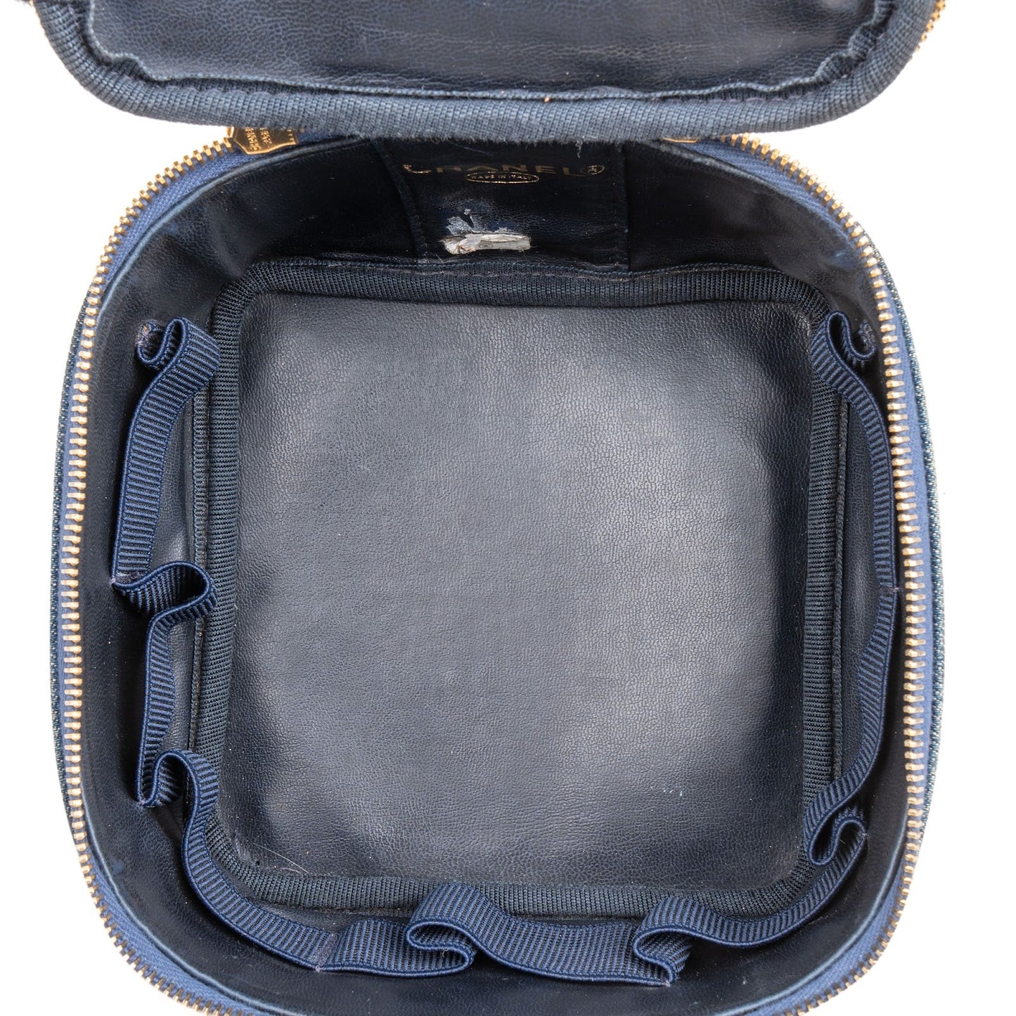 Chanel Denim CC Vanity Case Handbag