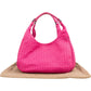 Bottega Veneta Pink Intrecciato Leather Campana Hobo Shoulder Bag