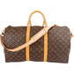 Louis Vuitton Monogram Canvas Keepall 50 Bandoulière Travel Bag
