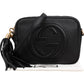 Gucci Pebbled Leather GG Soho Disco Camera Crossbody Bag
