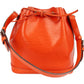 Louis Vuitton Orange Epi Leather NM Sac Noe Petit Shoulder Bag
