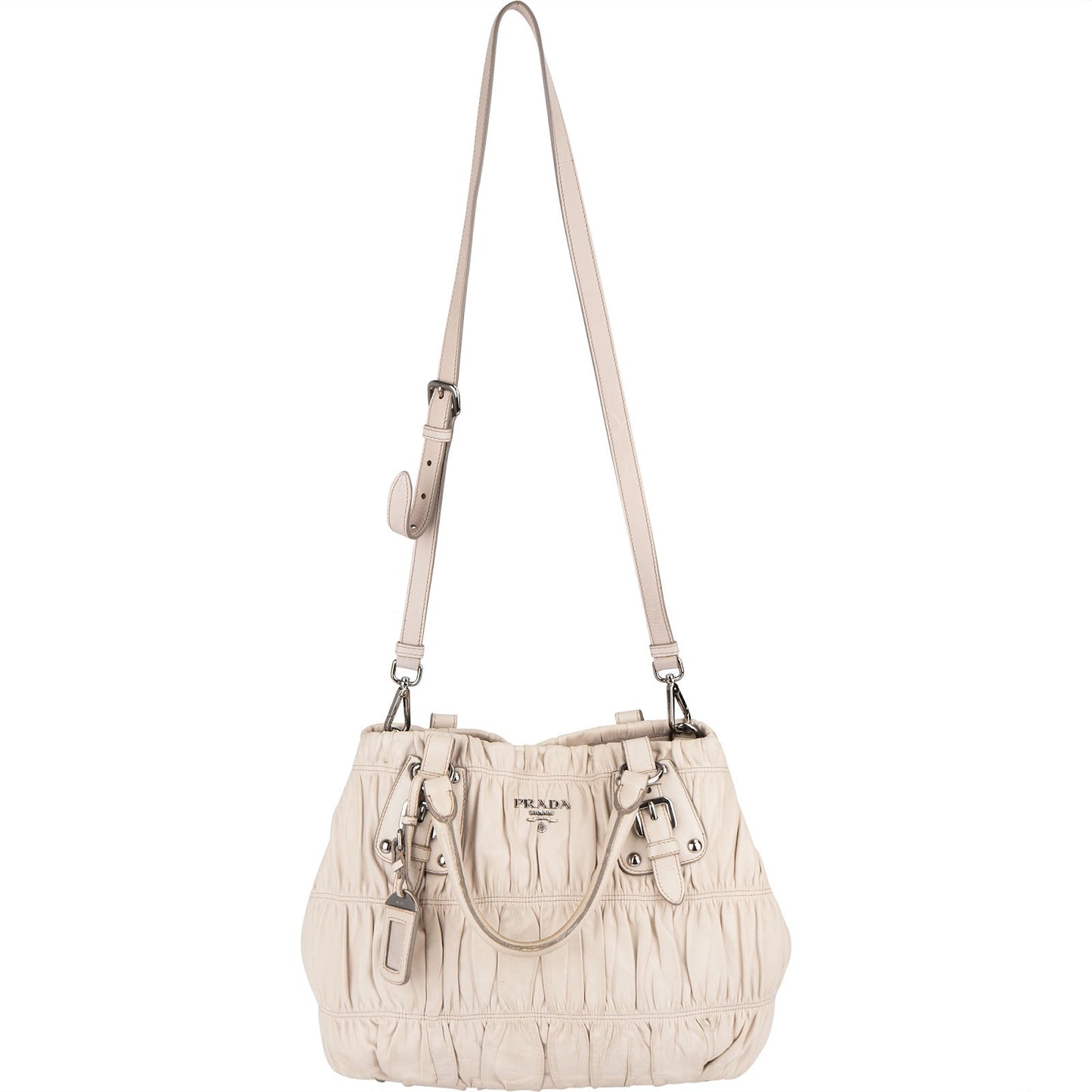 Prada Quilted Nappa Leather Gaufre Tote Handbag