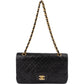 Chanel Quilted Lambskin 24K Gold Medium Double Flap Shoulder Bag