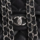 Chanel Quilted Caviar Leather Palladium Jumbo Double Flap Crossbody Bag