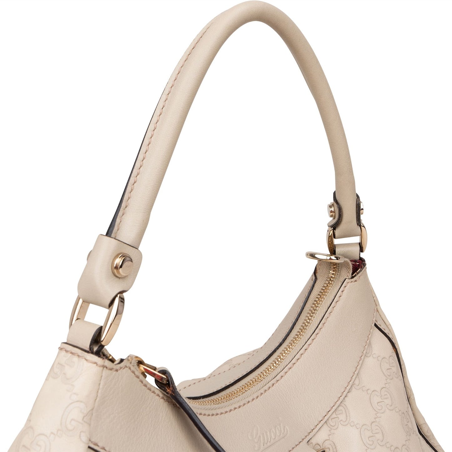 Gucci Leather Monogram Abbey Handbag