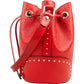 Gucci Guccissima Leather Studded Bucket Crossbody Bag