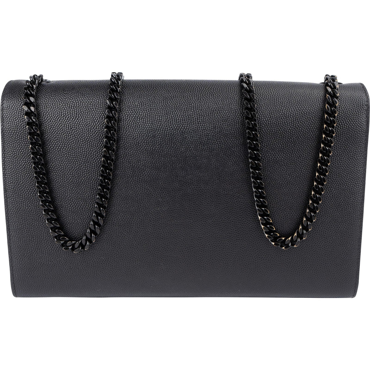 Saint Laurent Grain De Poudre Embossed Leather Kate Chain Crossbody Bag