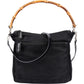 Gucci Nylon Bamboo Handle Shoulder Bag