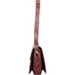 Celine Bordeaux Bocalf Flap Triomphe Shoulder Bag