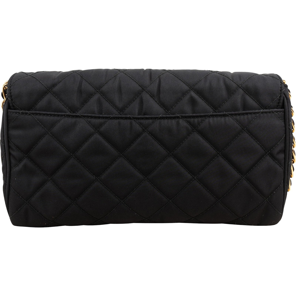 Prada Quilted Tessuto Nylon Chain Single Flap Crossbody Bag