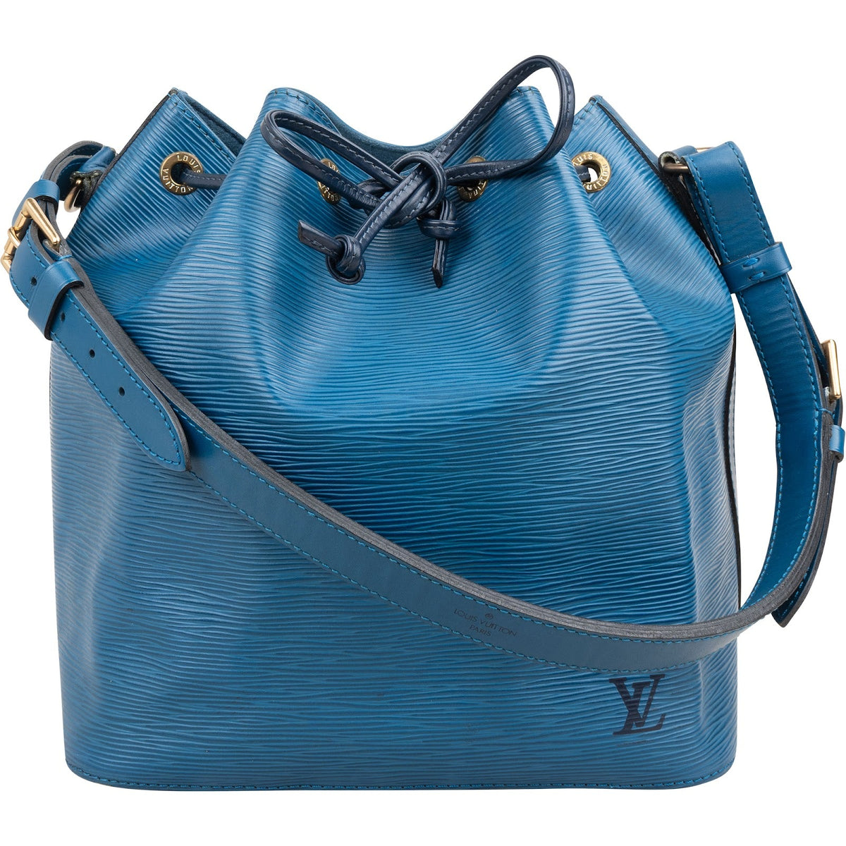 Louis Vuitton Blue Epi Leather Sac Noé Petit Shoulder Bag