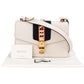 Gucci White Leather Sylvie Shoulder Bag