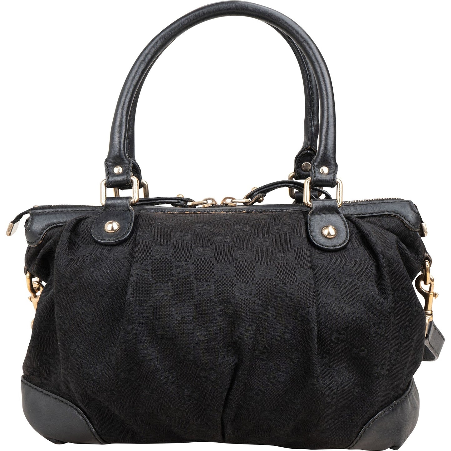 Gucci Monogram GG Canvas Sukey Satchel Handbag