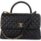 Chanel Jumbo Caviar Leather Coco Handle Handbag