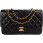 Chanel Quilted Lambskin 24K Gold Medium Double Flap Shoulder Bag