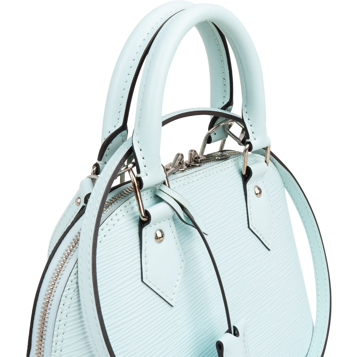 Louis Vuitton Light Blue Epi Leather Alma BB Handbag
